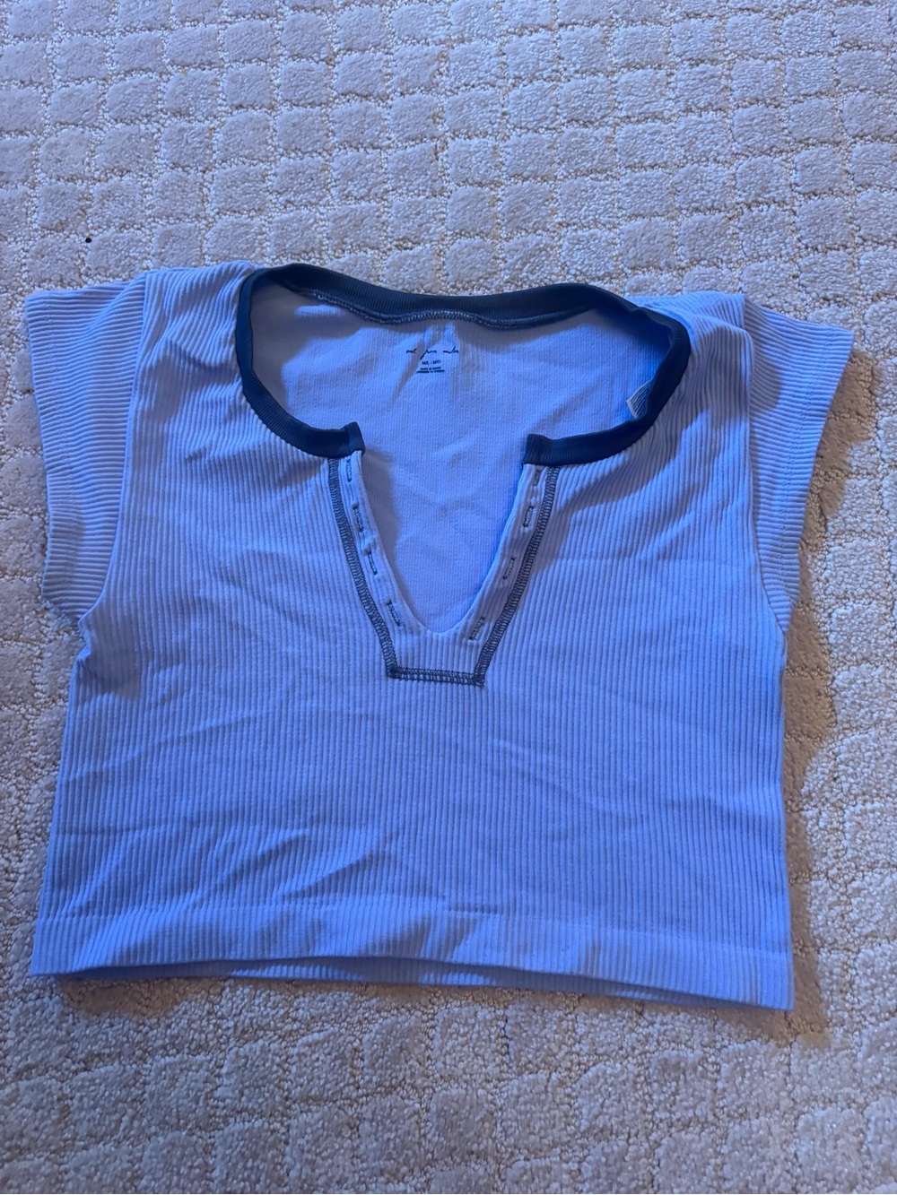 Urban Outfitters Ribbed Scoop Neck Crop Top in